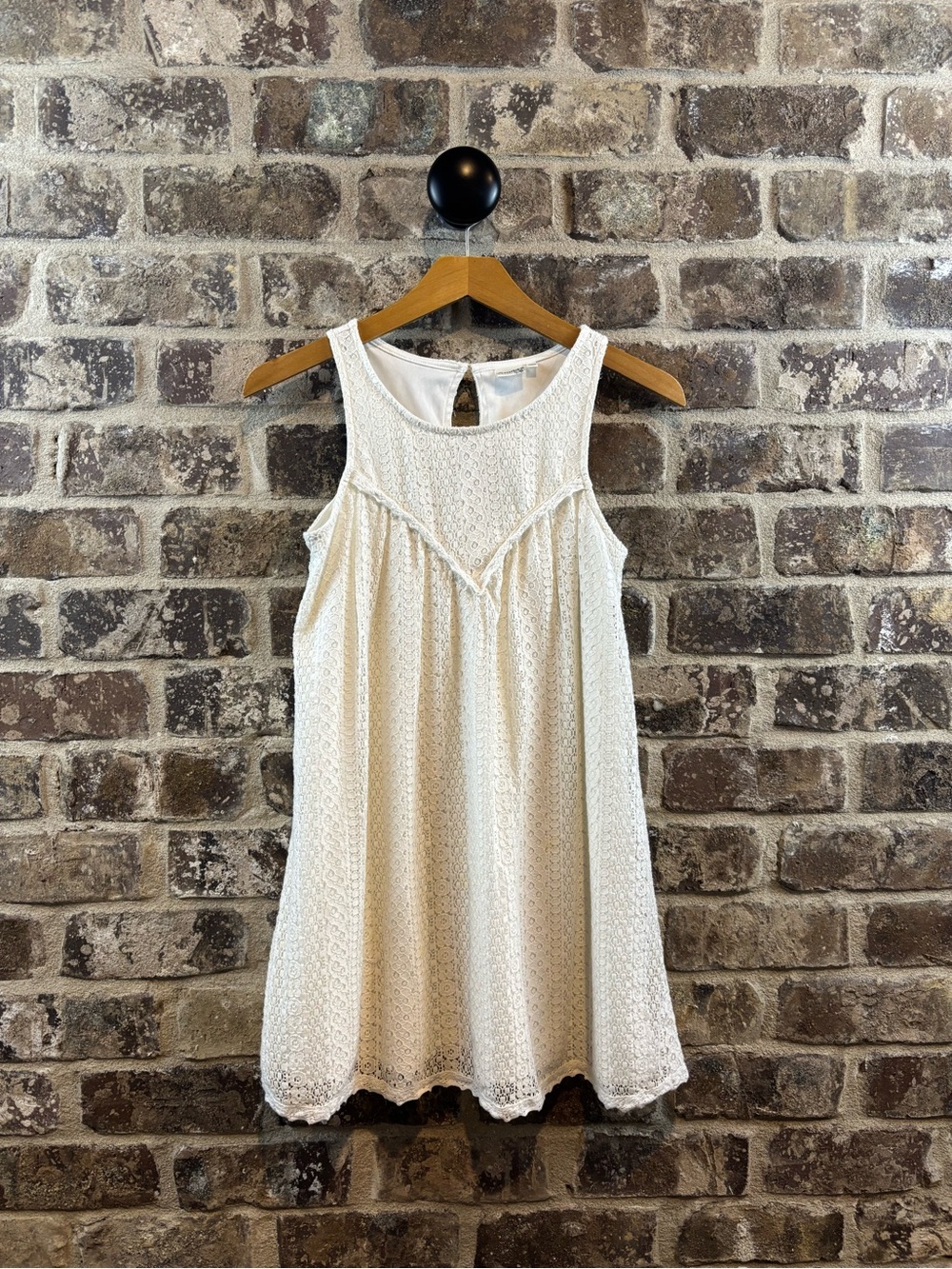 Mudd Cream Lace Sleeveless Mini Dress Girls Sz 14
